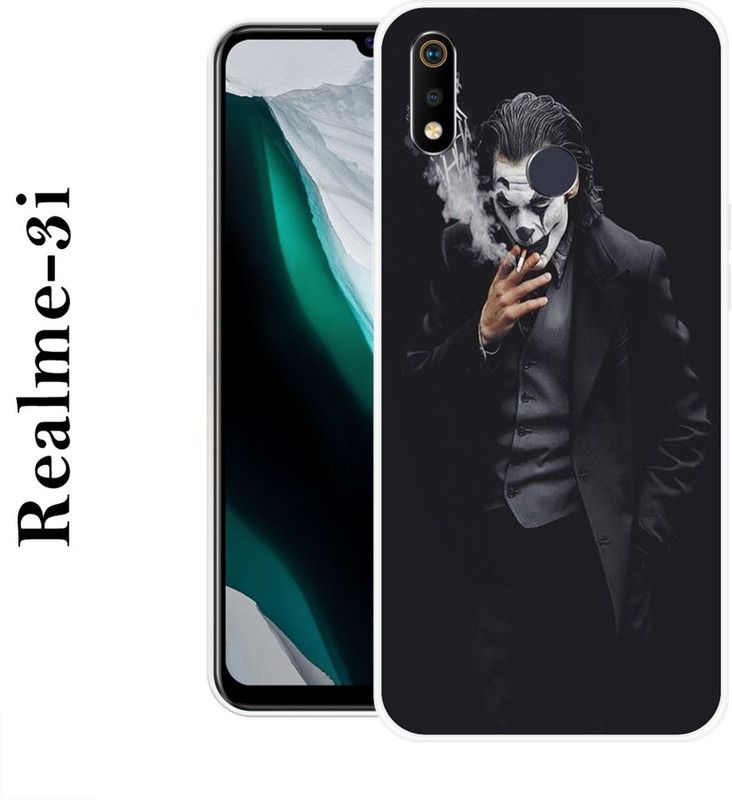 BAGRA Back Cover for Realme 3i  (Black, Grip Case, Silicon)