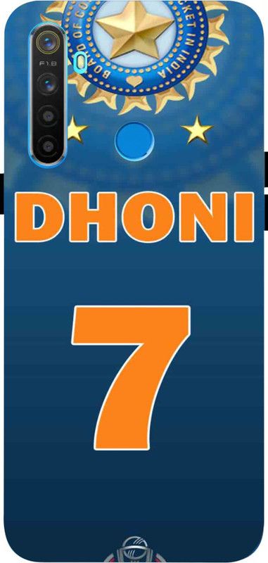 LIKELOOK Back Cover for Realme 5, Realme 5i, Realme 5s, Realme Narzo 10, ( Dhoni, Cricket Team )  (Multicolor, Shock Proof, Pack of: 1)