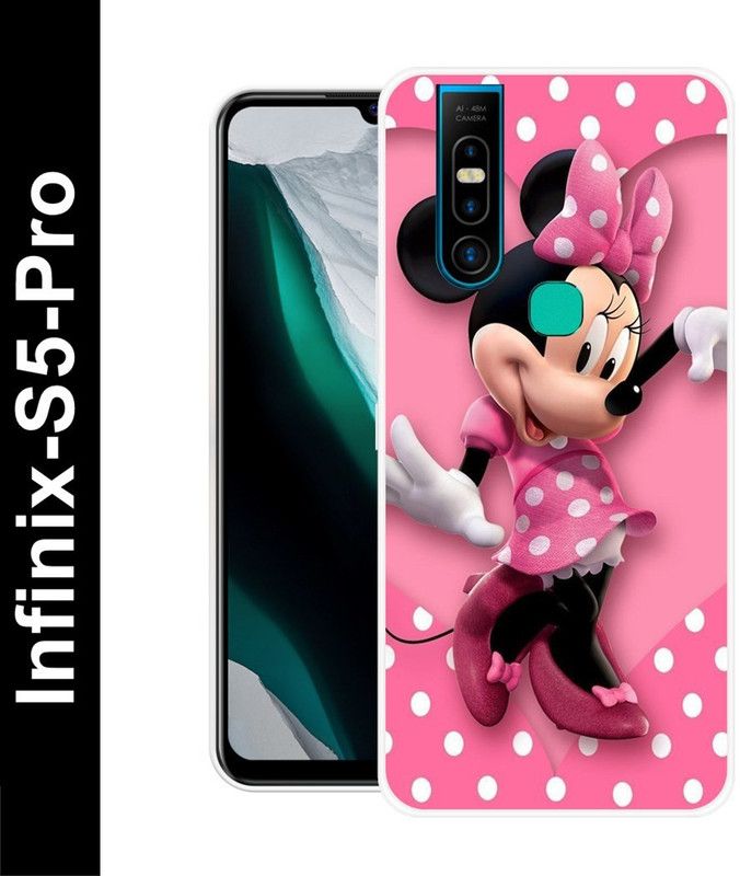 Aabra Back Cover for Infinix S5 Pro  (Pink, Flexible, Silicon, Pack of: 1)