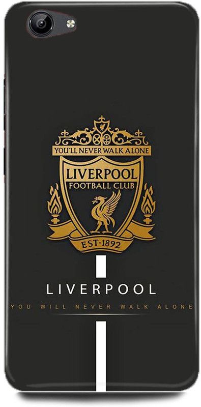 FUGGA Back Cover for vivo V5, 1601, LIVERPOOL, SLOGAN, FOOTBALL, YOU, WILL, NEVER, WALK, ALONE  (Grey, Hard Case, Pack of: 1)