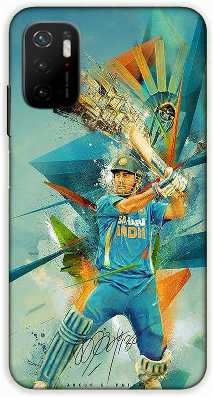 iprinto Back Cover for POCO M3 Pro, POCO M3 Pro 5G Ms Dhoni Sports Back Cover  (Blue, Hard Case, Pack of: 1)