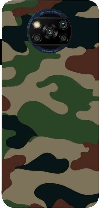 LIKELOOK Back Cover for Poco X3, Poco X3 Pro ( Indian Army )  (Multicolor, Shock Proof, Pack of: 1)