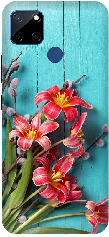 SSMORYA Back Cover for Realme C12, Realme Narzo 20, Flowers Multicolour Printed  (Multicolor, Hard Case, Pack of: 1)