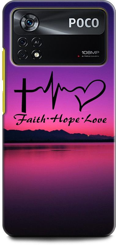 INDICRAFT Back Cover for POCO X4 Pro 5G LOVE, HART, LIFE QUOTES, MOTIVATION, POSITIVE  (Multicolor, Shock Proof, Pack of: 1)