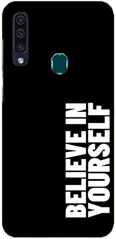 NDCOM Back Cover for Samsung Galaxy A20s Believe In Yourself Motivational Quote Printed  (Multicolor, Hard Case)