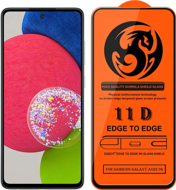 Asgeot Edge To Edge Screen Guard for Samsung Galaxy A52S 5G  (Pack of 1)