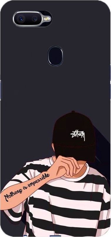NDCOM Back Cover for Oppo F9 Positive Attitude Boy Printed  (Multicolor, Hard Case, Pack of: 1)