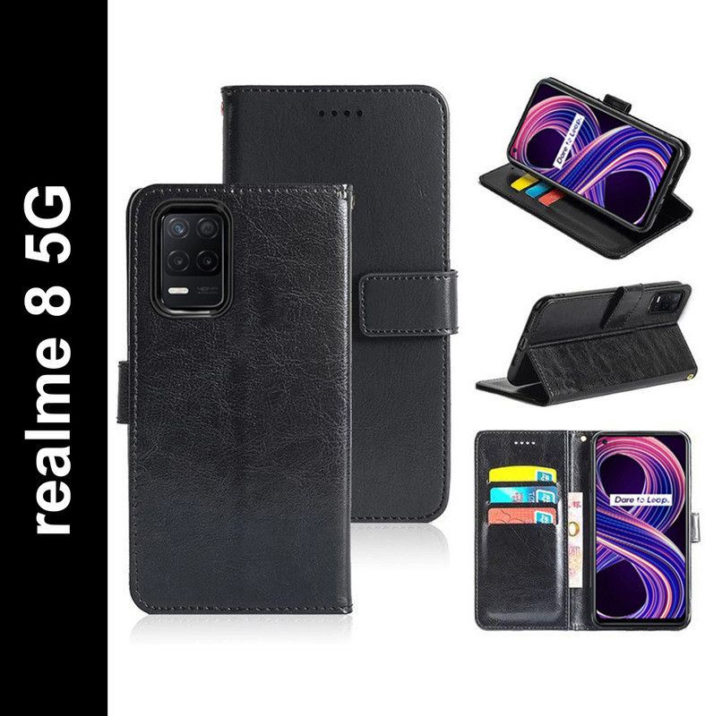 WEBKREATURE Back Cover for Realme 8 5G, Realme 8s 5G  (Black, Dual Protection, Pack of: 1)