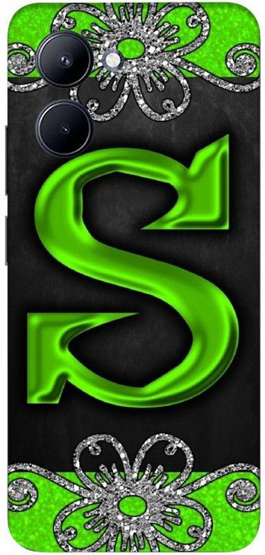 LUCKY MOBI.COM Back Cover for Realme C33 ( S LETTER NAME) PRINTED BACK COVER  (Multicolor, Hard Case, Pack of: 1)