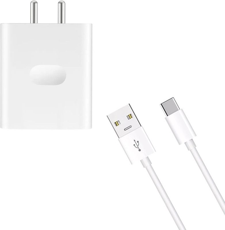 shopbucket 33 W NA 4 A Mobile 33W 4A WARP/VOOC/SUPERDART Charger Made in India Adaptor with Type-C Devices 012 Charger with Detachable Cable  (White, Cable Included)