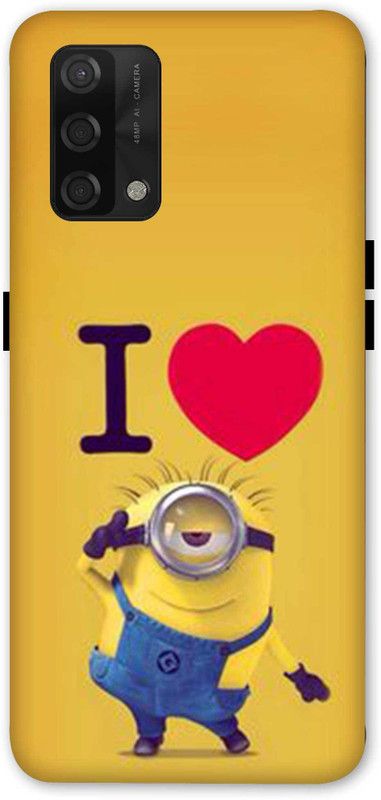 NDCOM Back Cover for OPPO F19  (Yellow, Hard Case, Pack of: 1)