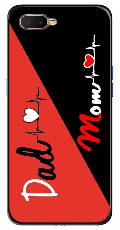 CaseRepublic Back Cover for OPPO K1  (Black, Grip Case, Pack of: 1)
