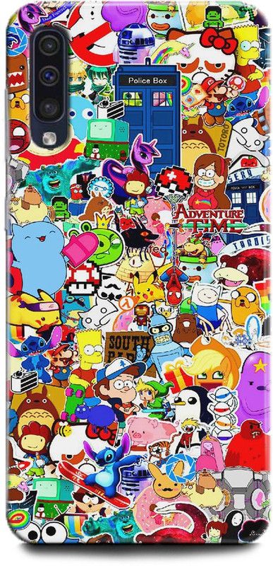 INDICRAFT Back Cover for Samsung Galaxy A50s, Cartoon, Printed  (Multicolor, Shock Proof, Pack of: 1)