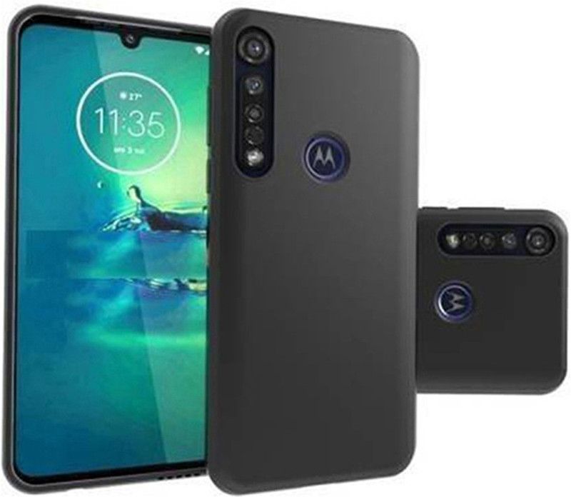 Mobi Socket Back Cover for Moto 1 Macro  (Black, Grip Case, Pack of: 1)
