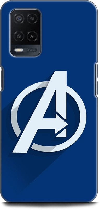 INDICRAFT Back Cover for OPPO A54, CPH2239 AVENGER, AVENGERS LOGO, MARVEL  (Multicolor, Dual Protection, Pack of: 1)