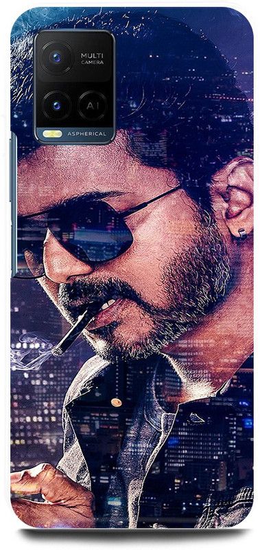 play fast Back Cover for Vivo Y21E VIJAY, THALAPATHY, SOUTH, ACTOR, HERO, MASTER  (Blue, Hard Case, Pack of: 1)