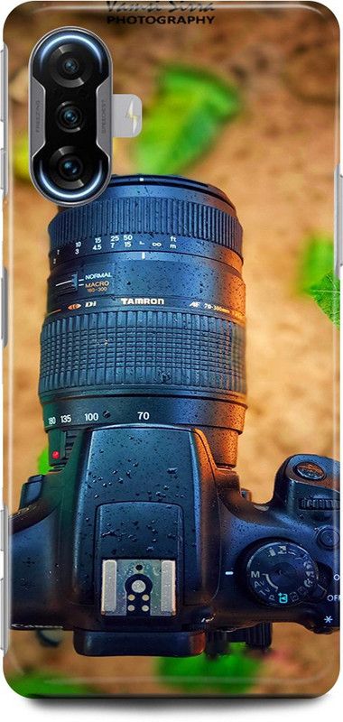 JUGGA Back Cover for POCO F3 GT, CAMERA, LENS, DSLR, PHOTOGRAPHY, SHOOT, NATURE  (Black, Hard Case, Pack of: 1)