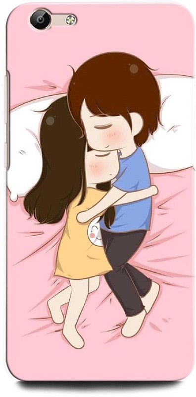 ORBIQE Back Cover for ViVO V5s 1713 GIRL BOY LOVE, ANIME, SWEET COUPLE, TOGETHER, COUPLE SLEEP  (Multicolor, Hard Case, Pack of: 1)