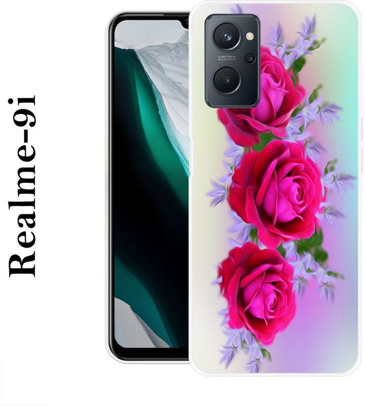 KUDI Back Cover for Realme 9i  (Multicolor, Silicon)