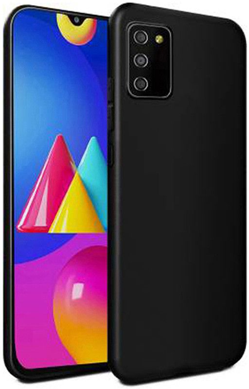 Mozo Back Cover for Samsung M02s, F02s  (Black, Shock Proof, Pack of: 1)