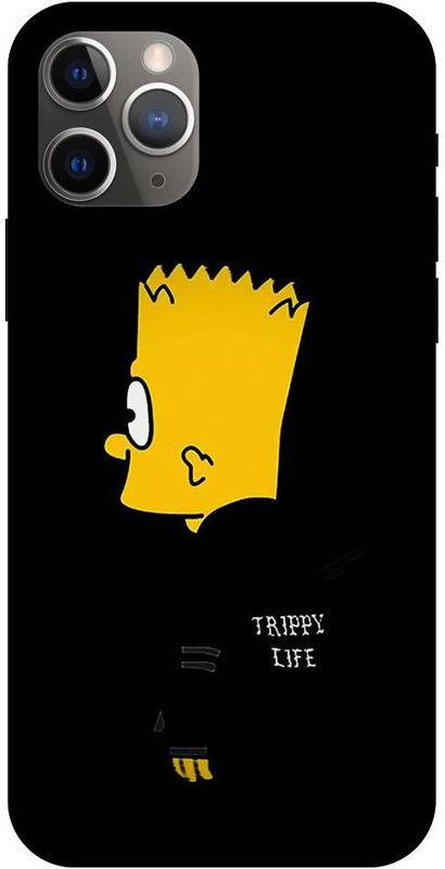 Afterglow Back Cover for I PHONE 11 Pro SIMPSON, HOODIE, TRIPPY LIFE, HAPPY  (Multicolor, Shock Proof, Pack of: 1)