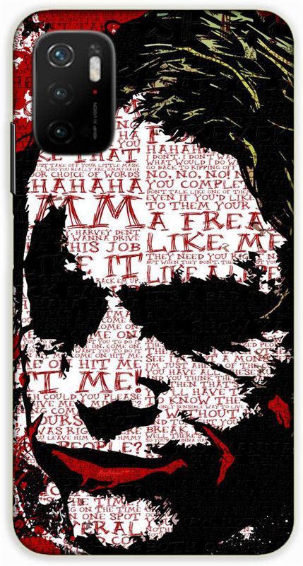 iprinto Back Cover for POCO M3 Pro, POCO M3 Pro 5G Joker Back Cover  (Red, Hard Case, Pack of: 1)