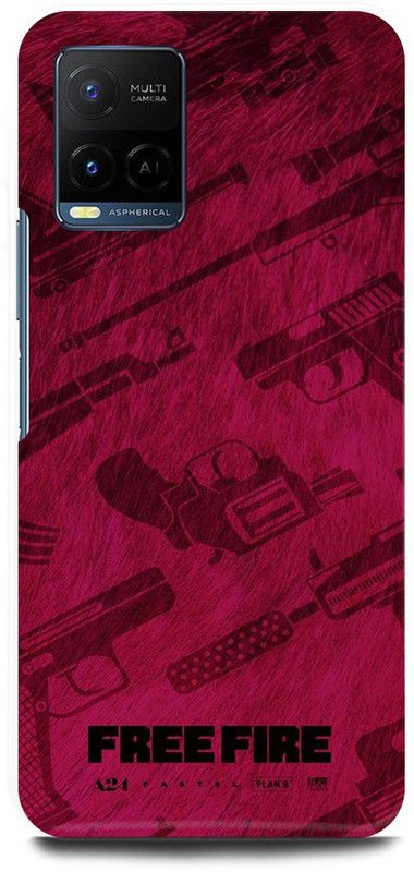 JUGGA Back Cover for Vivo Y21T, V2135, FREEFIRE, GAME  (Purple, Hard Case, Pack of: 1)