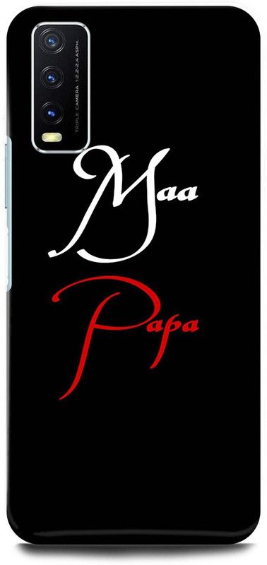 play fast Back Cover for Vivo Y20, V2029 MOM, DAD, MAA, PAA, LOVE  (Black, Hard Case, Pack of: 1)