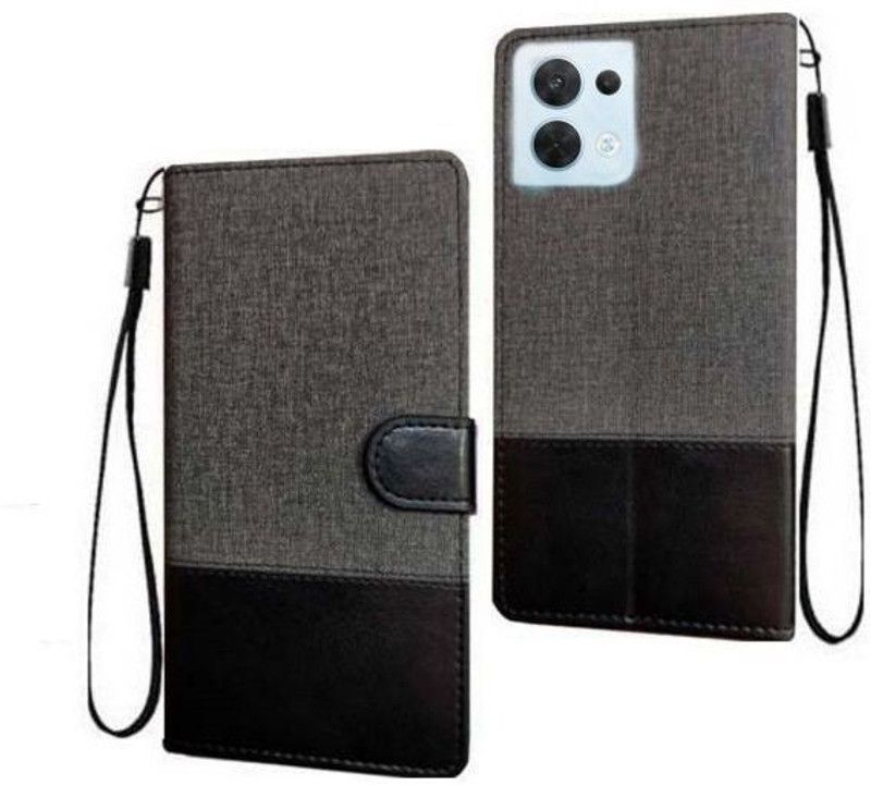 YuniKase Back Cover for OPPO Reno8 5G  (Black, Shock Proof, Pack of: 1)