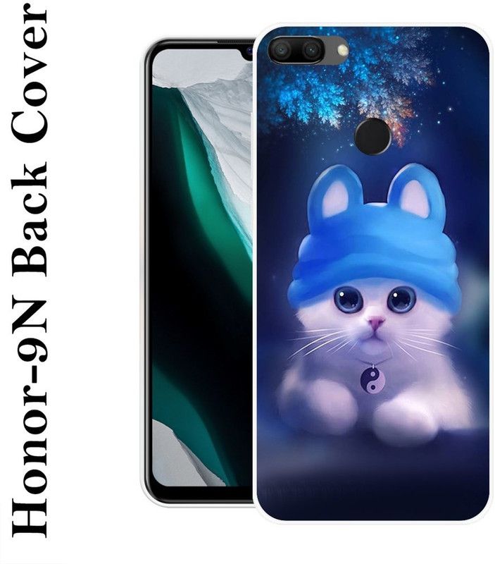 BAGRA Back Cover for Honor 9n, Honor 9 Lite  (Blue, Silicon)