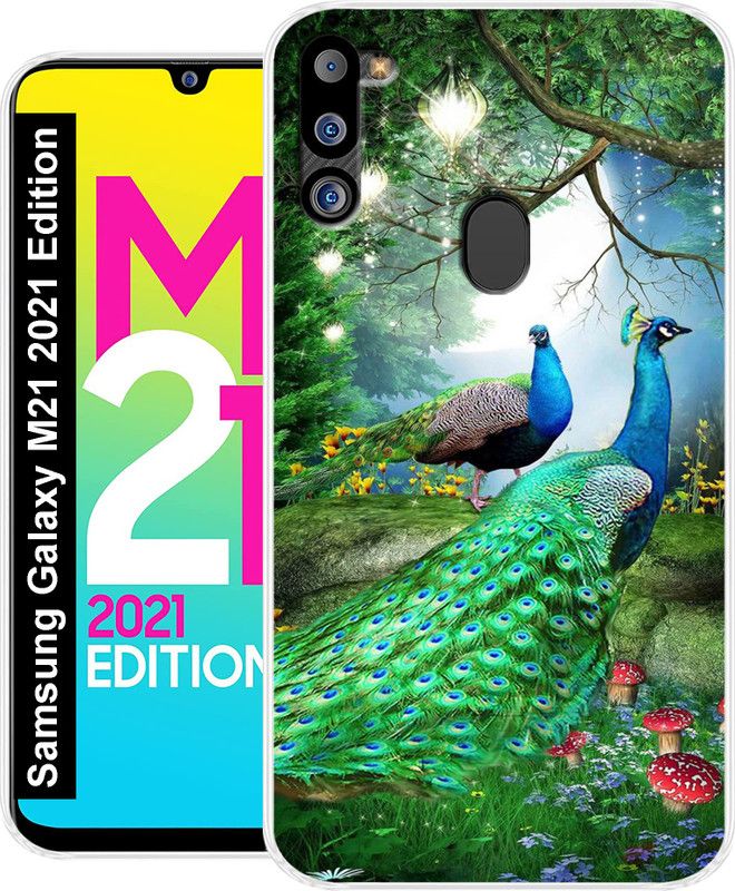 Coolcase Back Cover for Samsung Galaxy M21 2021 Back Cover  (Multicolor, Grip Case, Silicon)