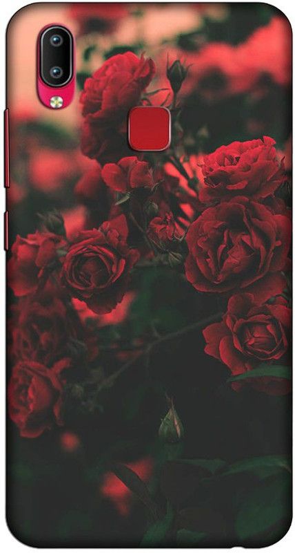 CROKIAN Back Cover for Vivo Y95 Flower red Back Cover  (Multicolor, Hard Case, Pack of: 1)