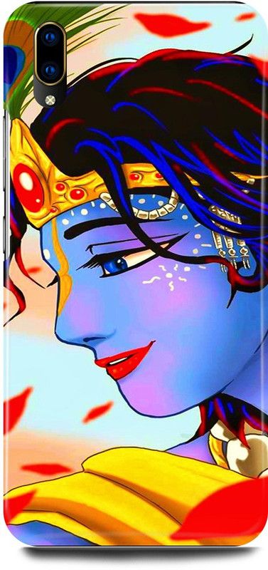 JUGGA Back Cover for Vivo V11 Pro, 1804, KRISHAN, KRISHNA, ART, KANHAIYA  (Blue, Hard Case, Pack of: 1)