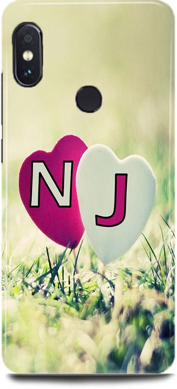 MP ARIES MOBILE COVER Back Cover for Mi A2/MZB6439IN,N Loves J Name,N Name, J Letter, Alphabet,N Love J NAME  (Multicolor, Hard Case, Pack of: 1)