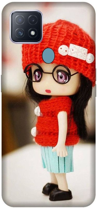 Printladder Back Cover for Oppo A15s Cute Little Girl Printed Cover  (Multicolor, Hard Case, Pack of: 1)