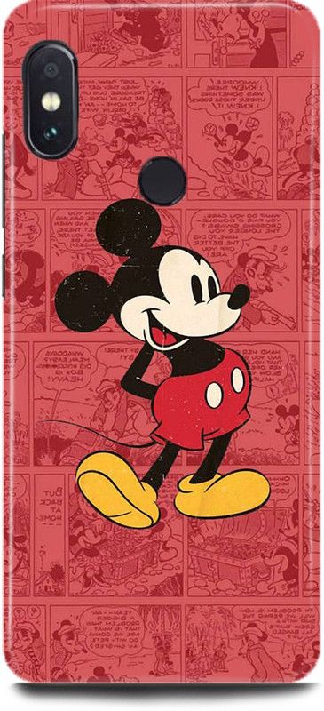 MP ARIES MOBILE COVER Back Cover for Mi A2, MZB6437IN, Mickey,Mouse,Art,Cartoon,Teddy,Doll,back,cover,for,girls,  (Multicolor, Hard Case, Pack of: 1)