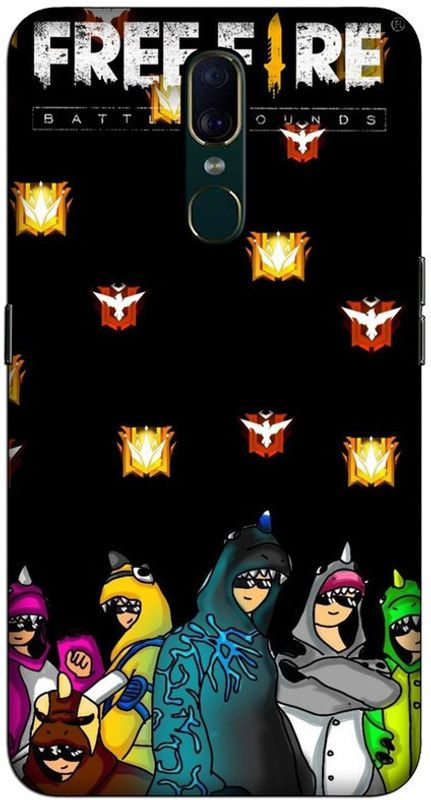CROKIAN Back Cover for Oppo F11 Free fire Back Cover  (Multicolor, Hard Case, Pack of: 1)
