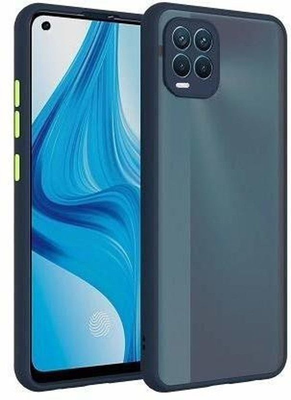 Cermarise Back Cover for Realme 8  (Blue, Camera Bump Protector, Pack of: 1)