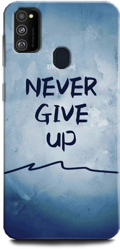 WallCraft Back Cover for Samsung Galaxy M21 MOTIVATIONAL, LIFE QUOTES, POSITIVE, NEVER GIVE UP  (Multicolor, Dual Protection, Pack of: 1)