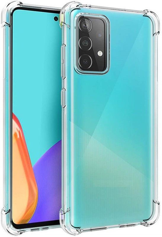 CELLCAMPUS Back Cover for Samsung A32, Galaxy A32  (Transparent, White, Grip Case, Pack of: 1)