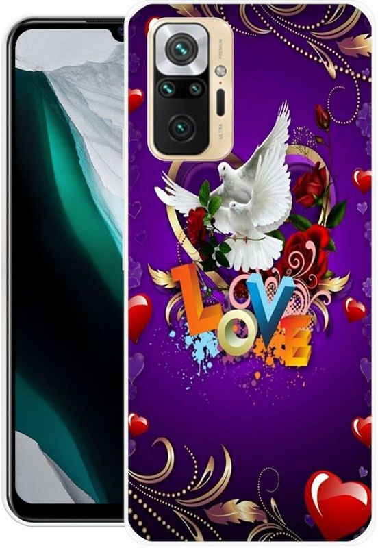 Looy Back Cover for Redmi Note 10 Pro Max  (Blue, Flexible, Silicon, Pack of: 1)