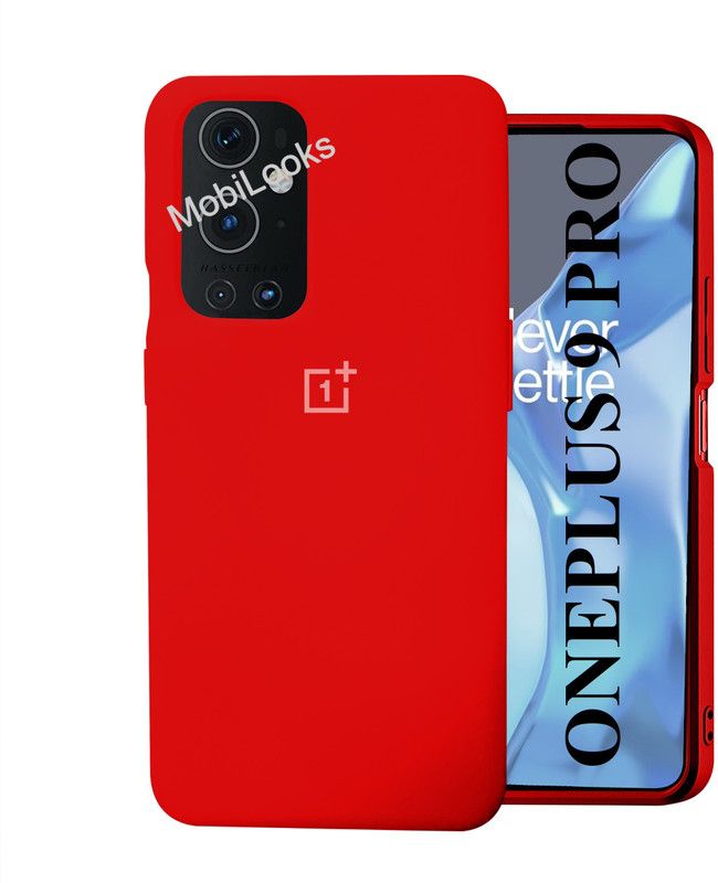 MobiLooks Back Cover for OnePlus 9 Pro 5G  (Red, Dual Protection, Silicon, Pack of: 1)