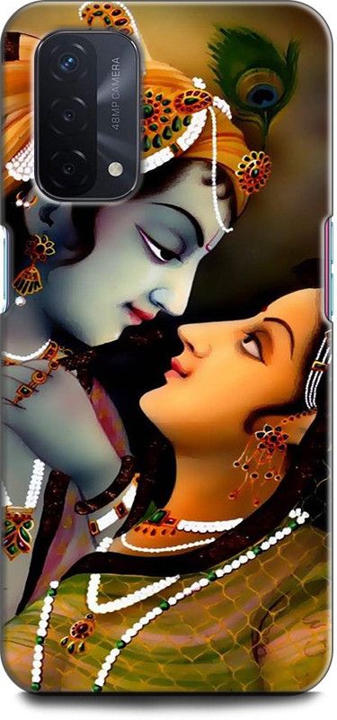 Afterglow Back Cover for Oppo A74 5G DEVOTIONAL, GOD, HINDU, KRISHNA, LOVE, OTHERS, RADHA, SPIRITUAL, STORY  (Multicolor, Shock Proof, Pack of: 1)