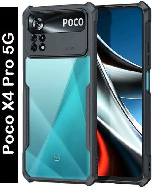 Lilliput Back Cover for Poco X4 Pro  (Black, Pack of: 1)