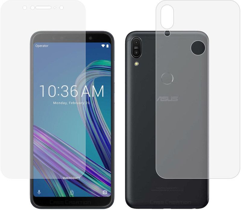 CASE CREATION Front and Back Screen Guard for Zenfone Max Pro M1 (2018)  (Pack of 2)