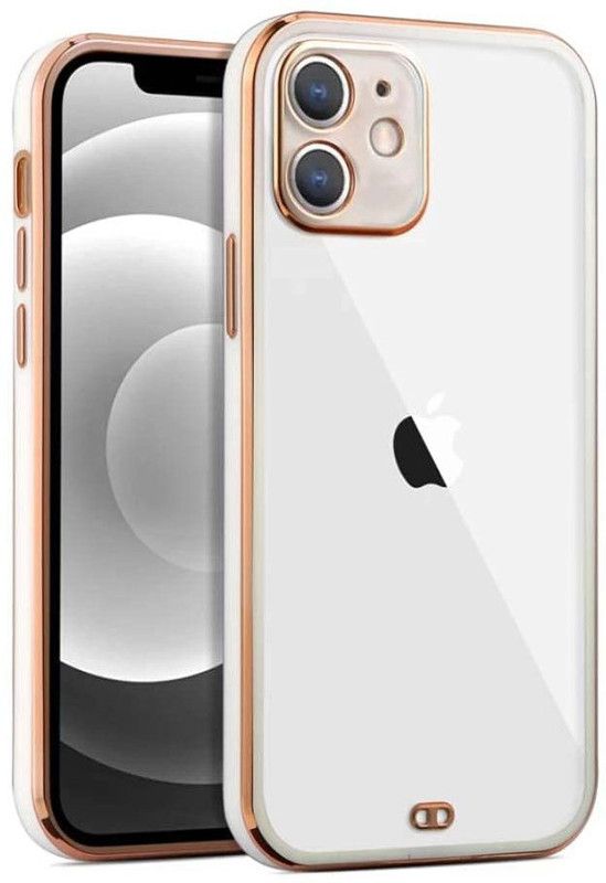 ONCRAVES Back Cover for iphone 12 Mini Luxurious Chrome Case (White, Flexible)  (White, Dual Protection, Pack of: 1)