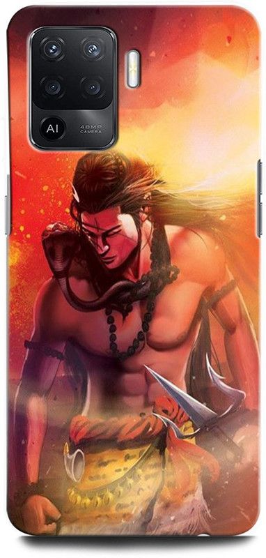 ORBIQE Back Cover for OPPO F19 Pro CPH2285 SHIVJI, LORD SHIVA, MAHADEV, BHOLENATH  (Multicolor, Hard Case)