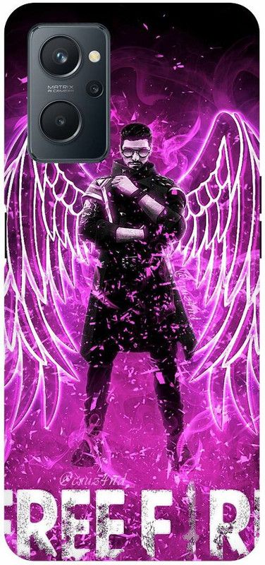 COVERJET Back Cover for OPPO K10- CPH2373-FREE- FIRE- PUBG- GAME- CARTOON  (Pink, Hard Case, Pack of: 1)