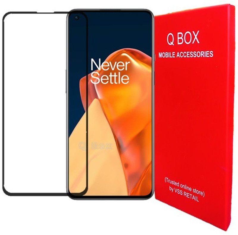 Q Box Edge To Edge Tempered Glass for Oneplus 9RT  (Pack of 1)