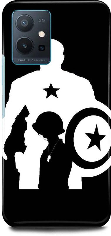 FIKORA Back Cover for OnePlus Nord CE 2 5G, CAPTAIN, AMERICA, AVENGER, AVENGERS, SHIELD  (Black, Hard Case, Pack of: 1)